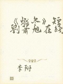 《燃冬》短剧版刘萧旭在线观看