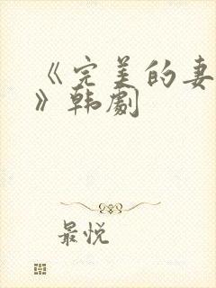 《完美的妻子4》韩剧封面