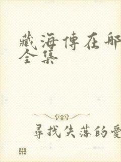 藏海传在哪里看全集封面