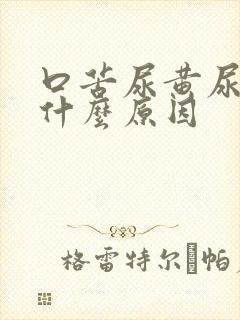 口苦尿黄尿少是什么原因封面