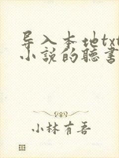 导入本地txt小说的听书软件