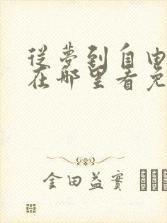 从梦到自由漫画在哪里看免费封面