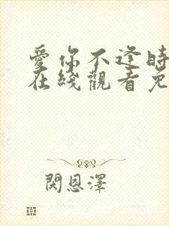 爱你不逢时短剧在线观看免费全集