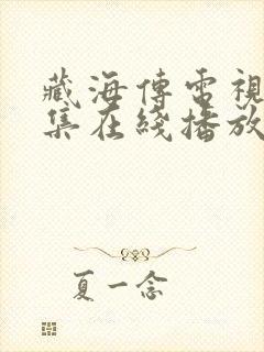 藏海传电视剧全集在线播放