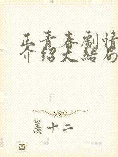 正青春剧情分集介绍大结局