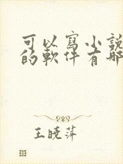 可以写小说赚钱的软件有哪些