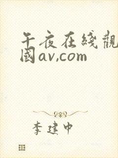 午夜在线观看岛国av,com封面