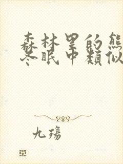 森林里的熊先生冬眠中类似动漫封面