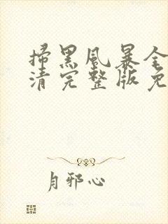 扫黑风暴全集高清完整版免费观看封面