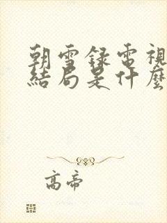 朝雪录电视剧大结局是什么