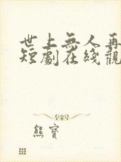 世上无人再似他短剧在线观看封面