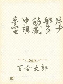 梦中的那片海 电视剧多少集