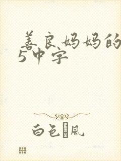 善良妈妈的朋友5中字
