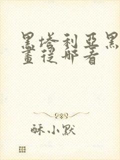 黑塔利亚黑帮漫画从哪看封面