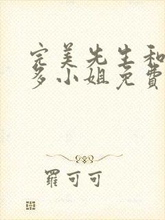 完美先生和差不多小姐免费看