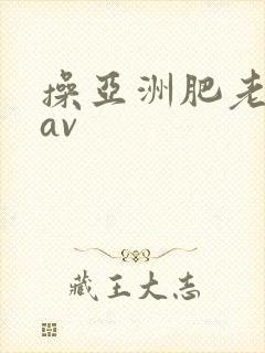 操亚洲肥老熟女av