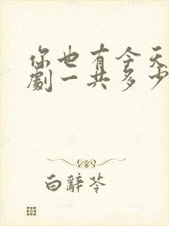 你也有今天电视剧一共多少集