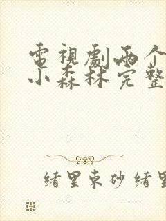 电视剧两个人的小森林完整版免费看