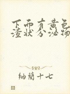 下面有黄色豆腐渣状分泌物