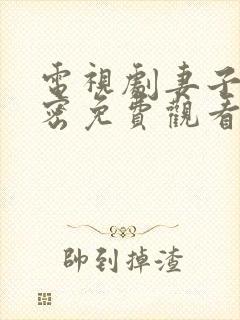 电视剧妻子的秘密免费观看完整版全集