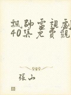 飘帅电视剧全集40集免费观看封面