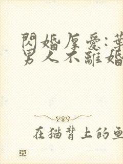 闪婚厚爱:叶家男人不离婚全文阅读免费