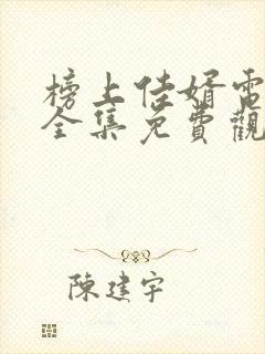 榜上佳婿电视剧全集免费观看高清下载