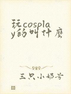 玩cosplay的叫什么