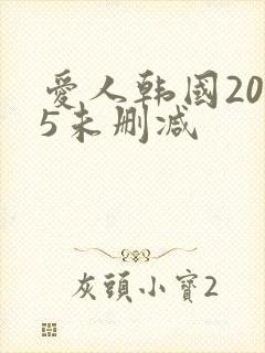 爱人韩国2005未删减