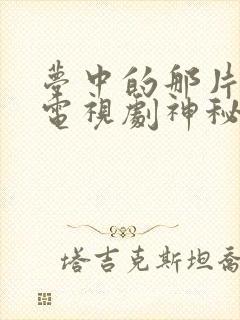 梦中的那片海 电视剧神秘