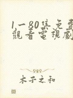 1一80集免费观看电视剧大全封面