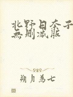 北野日奈子三级无删减版