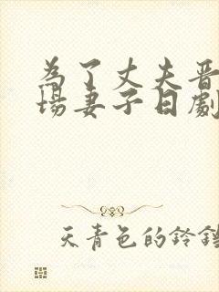 为了丈夫晋升职场妻子日剧第二季