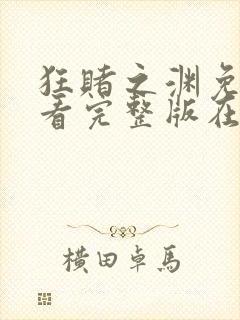 狂赌之渊免费观看完整版在线全集