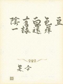 阴有白色豆腐渣一样还痒封面