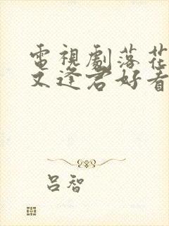 电视剧落花时节又逢君好看吗