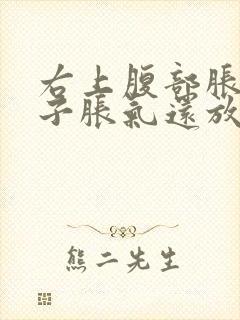 右上腹部胀痛肚子胀气还放屁