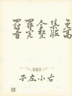 罚罪全集免费观看完整版高清封面