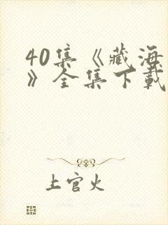 40集《藏海传》全集下载观看