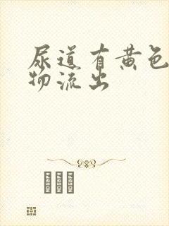 尿道有黄色分泌物流出封面