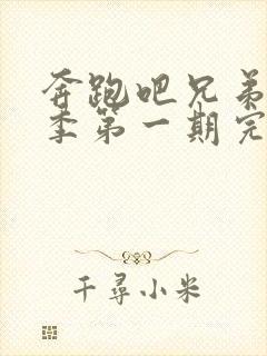 奔跑吧兄弟第二季第一期完整版