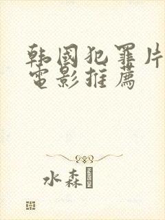 韩国犯罪片高分电影推荐