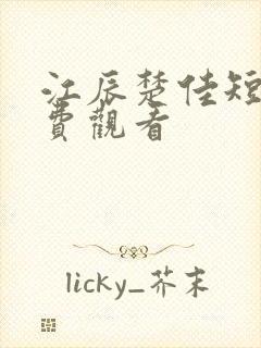 江辰楚佳短剧免费观看