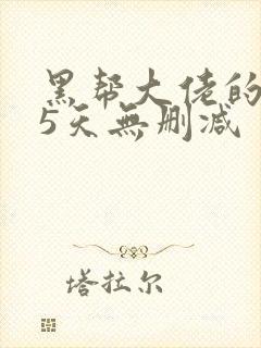 黑帮大佬的365天无删减