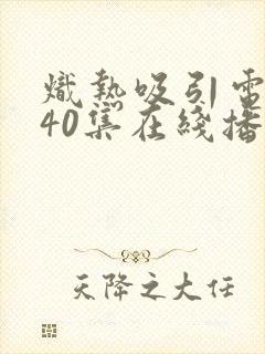 炽热吸引电视剧40集在线播放免费