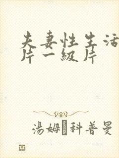 夫妻性生活黄色片一级片