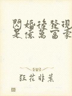 闪婚后发现老公是亿万富豪桃灼灼