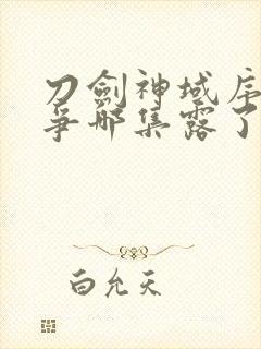 刀剑神域序列之争哪集露了