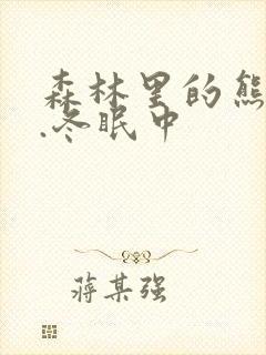 森林里的熊先生.冬眠中