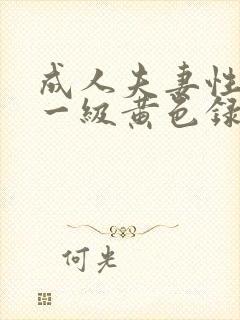 成人夫妻性生活一级黄色录像